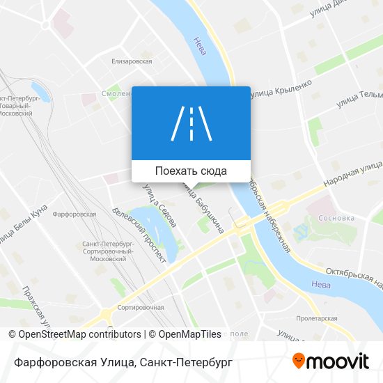 Карта Фарфоровская Улица