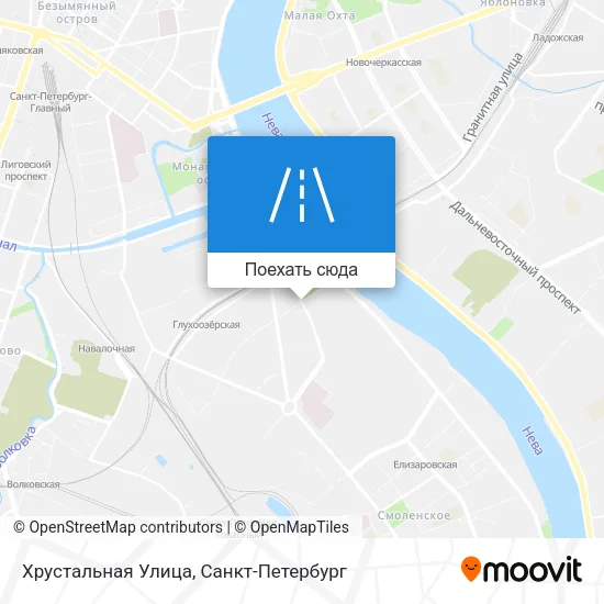 Карта Хрустальная Улица