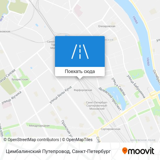 Карта Цимбалинский Путепровод