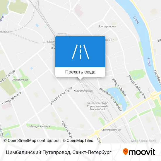 Карта Цимбалинский Путепровод