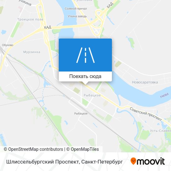 Карта Шлиссельбургский Проспект
