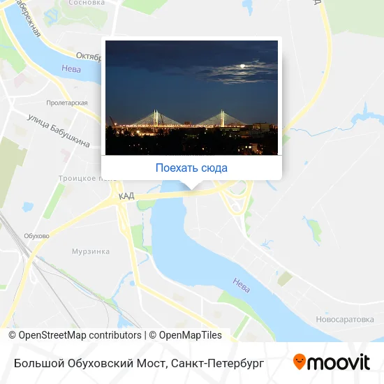 Карта Большой Обуховский Мост