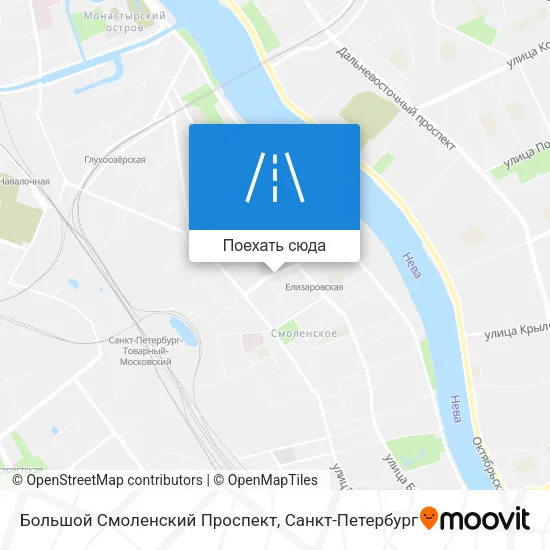 Карта Большой Смоленский Проспект
