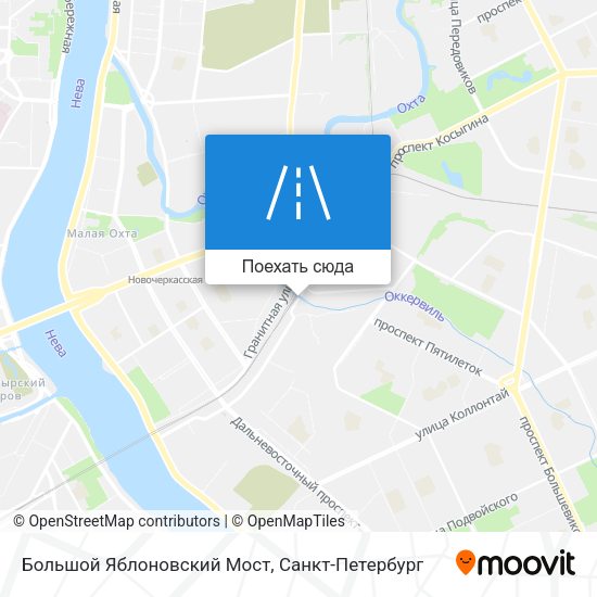 Карта Большой Яблоновский Мост