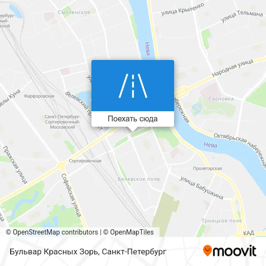 Карта Бульвар Красных Зорь