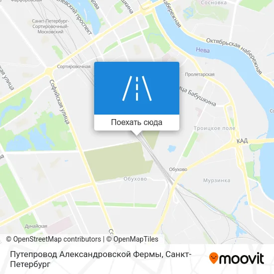 Карта Путепровод Александровской Фермы