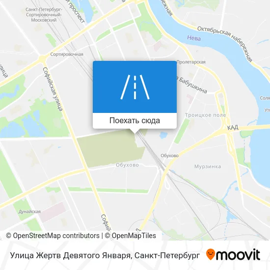 Карта Улица Жертв Девятого Января