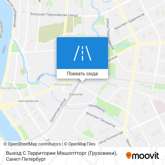 Карта Выезд С Территории Машоптторг (Грузовики)