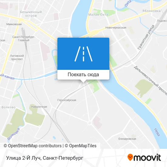 Карта Улица 2-Й Луч