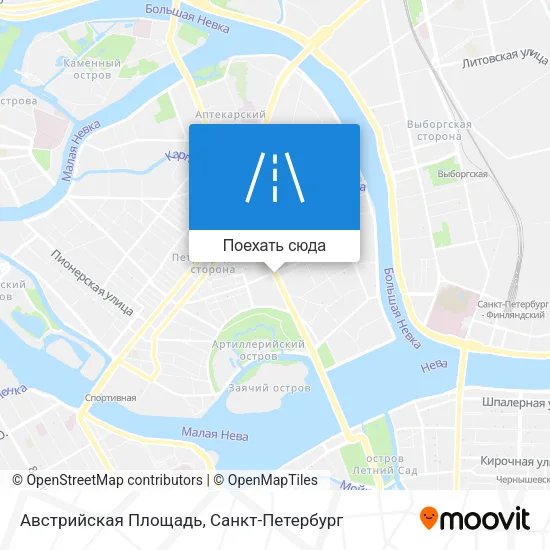 Карта Австрийская Площадь