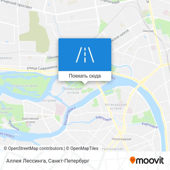 Карта Аллея Лессинга