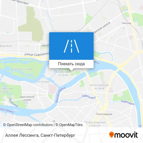 Карта Аллея Лессинга