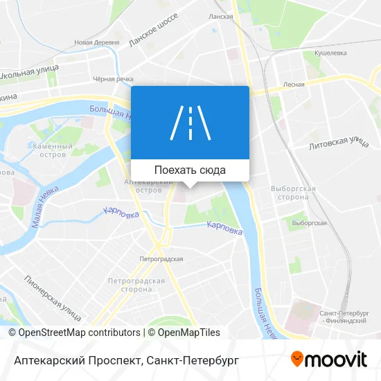 Карта Аптекарский Проспект