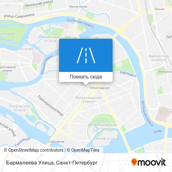 Карта Бармалеева Улица