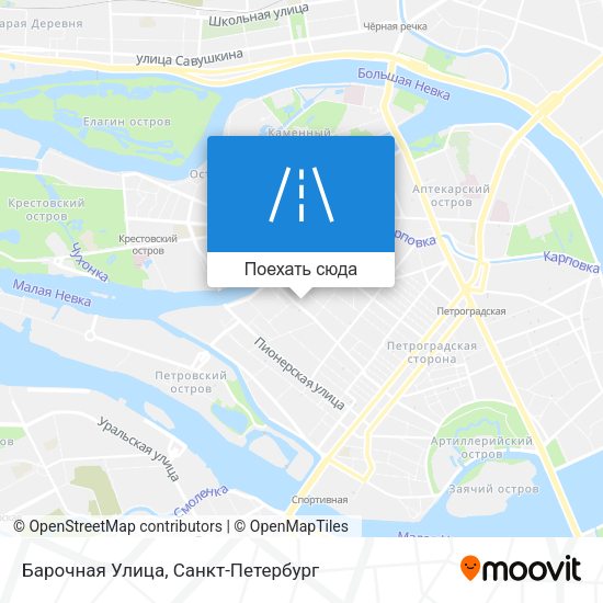 Карта Барочная Улица
