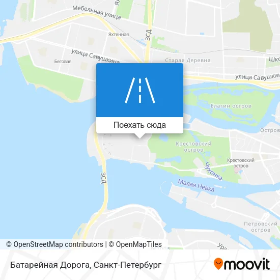 Карта Батарейная Дорога