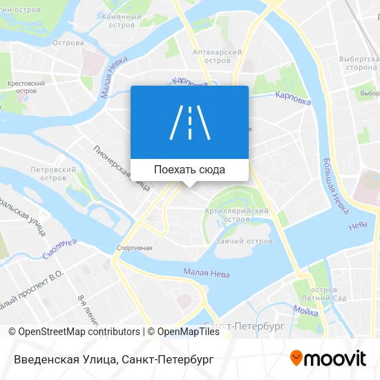 Карта Введенская Улица