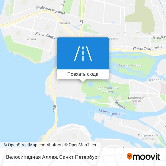 Карта Велосипедная Аллея