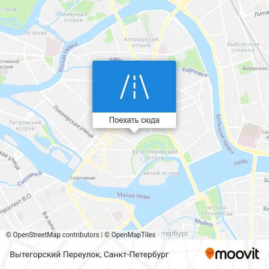 Карта Вытегорский Переулок