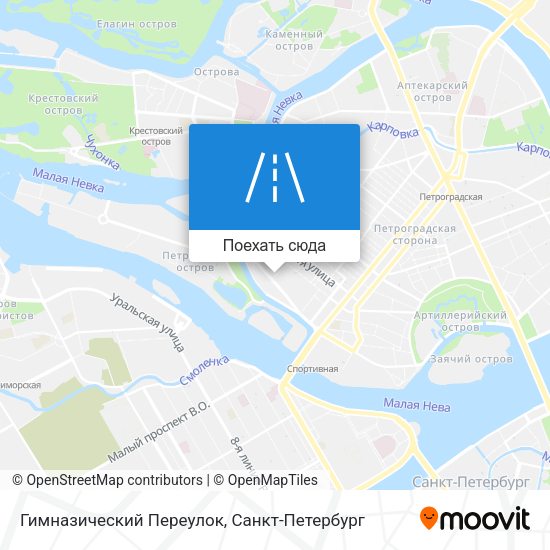 Карта Гимназический Переулок