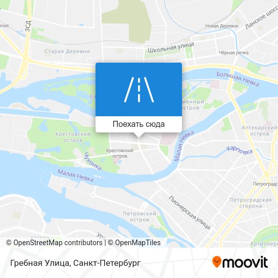 Карта Гребная Улица