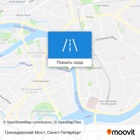 Карта Гренадерский Мост