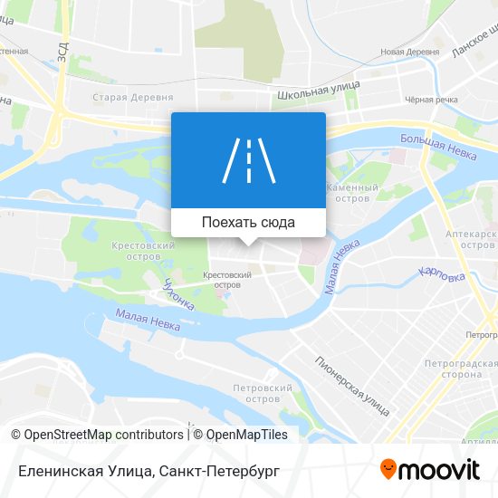 Карта Еленинская Улица