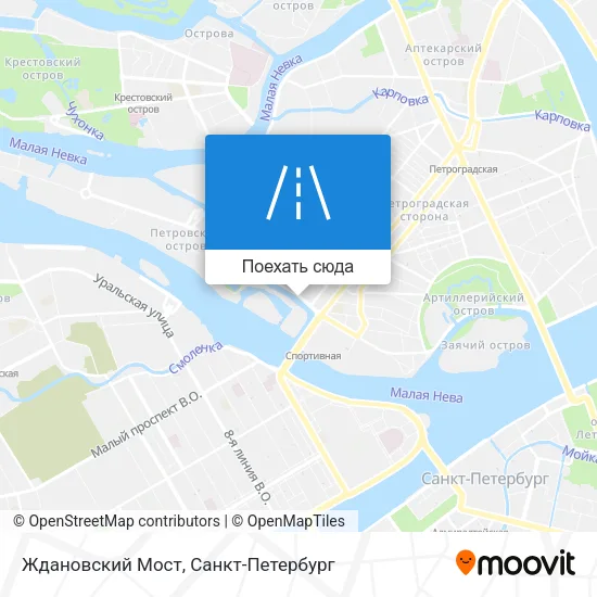Карта Ждановский Мост