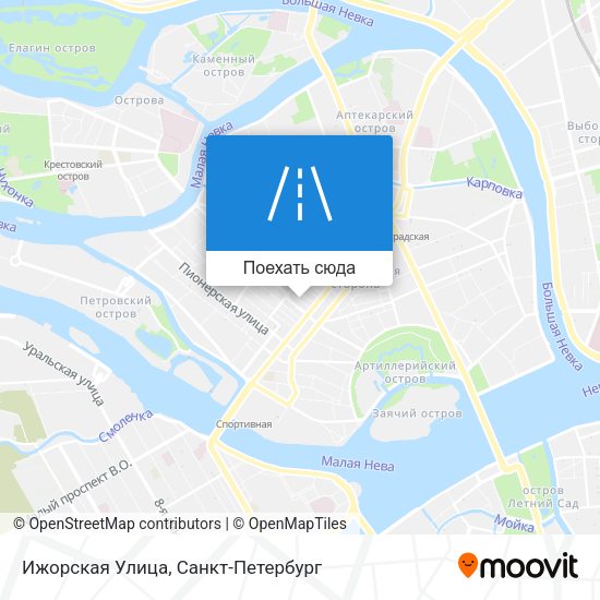 Карта Ижорская Улица