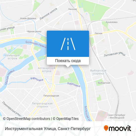 Карта Инструментальная Улица