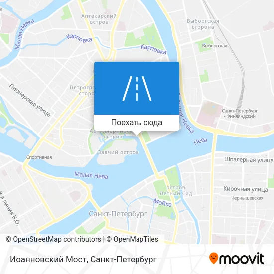 Карта Иоанновский Мост