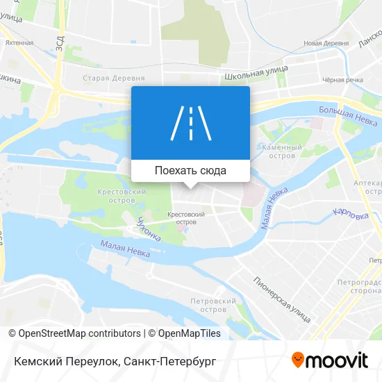 Карта Кемский Переулок