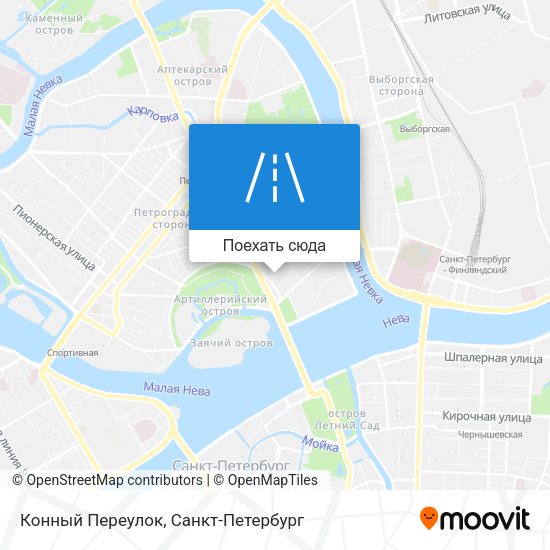 Карта Конный Переулок