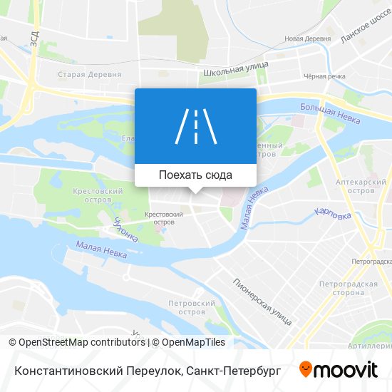 Карта Константиновский Переулок