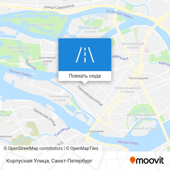 Карта Корпусная Улица