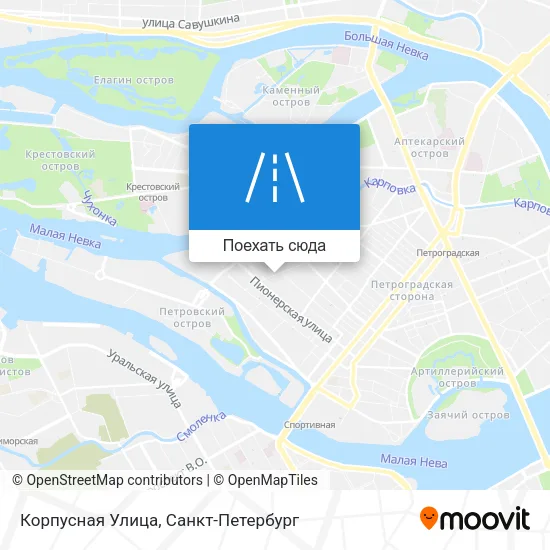 Карта Корпусная Улица