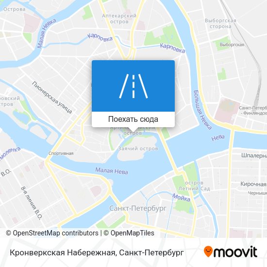 Карта Кронверкская Набережная