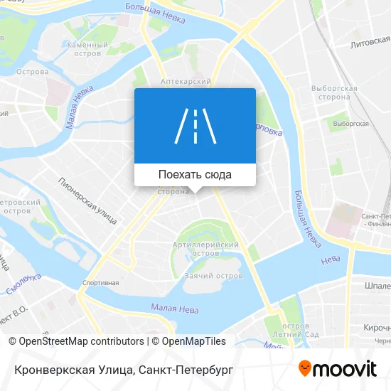 Карта Кронверкская Улица