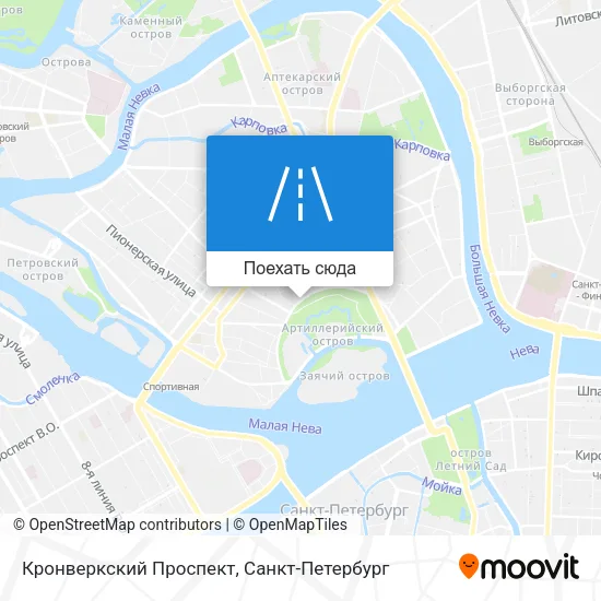 Карта Кронверкский Проспект