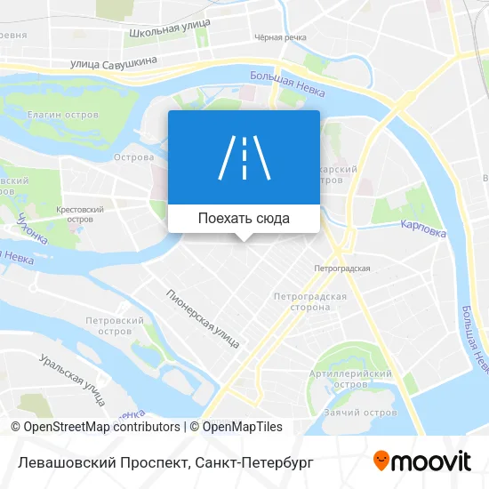 Карта Левашовский Проспект