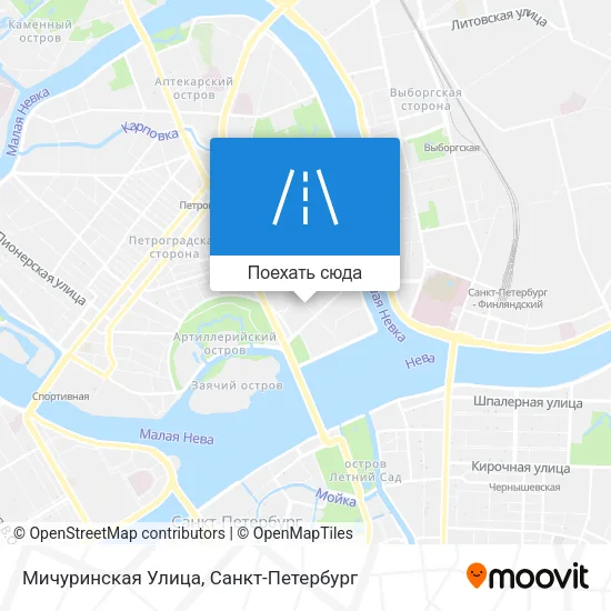 Карта Мичуринская Улица