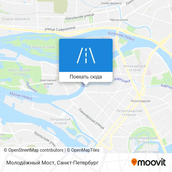 Карта Молодёжный Мост