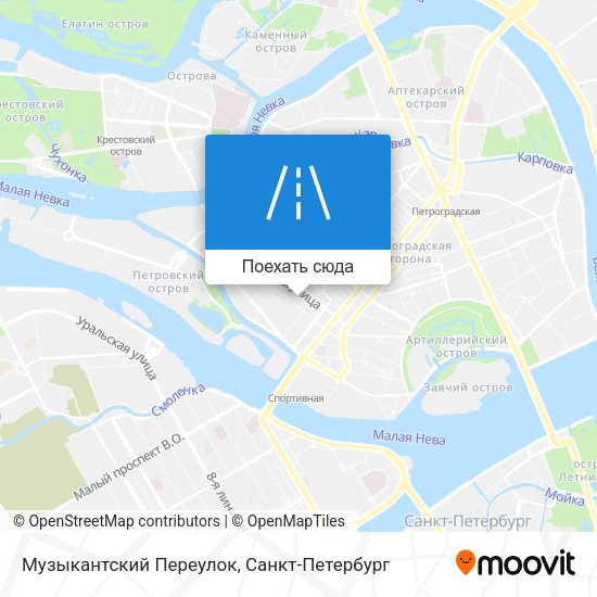 Карта Музыкантский Переулок