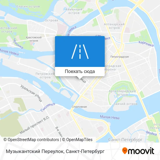 Карта Музыкантский Переулок