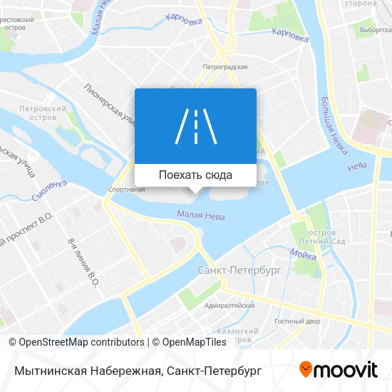 Карта Мытнинская Набережная