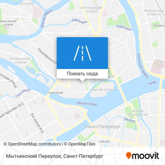 Карта Мытнинский Переулок
