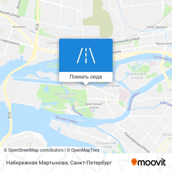 Карта Набережная Мартынова