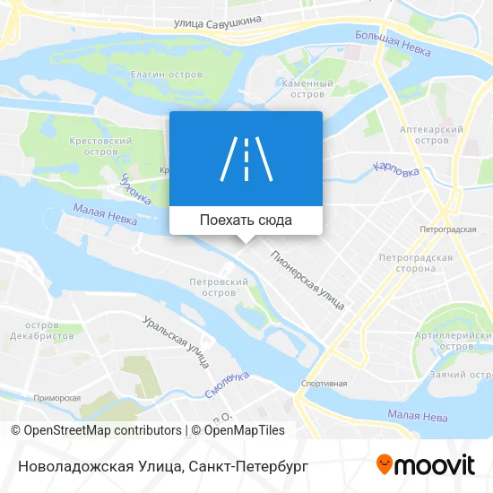 Карта Новоладожская Улица
