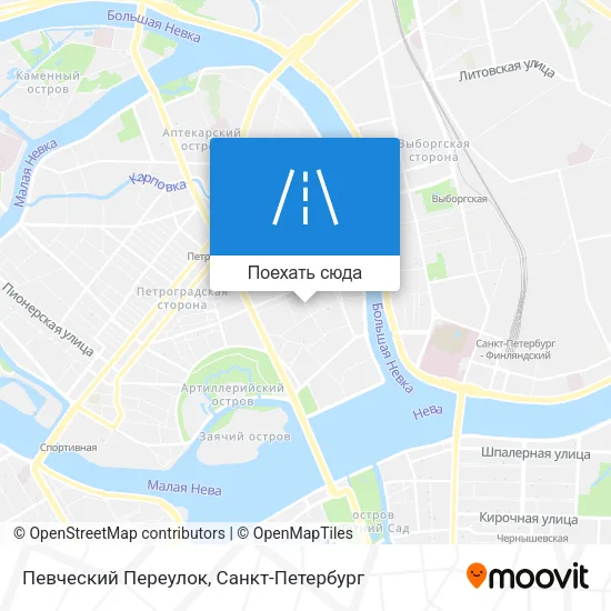 Карта Певческий Переулок