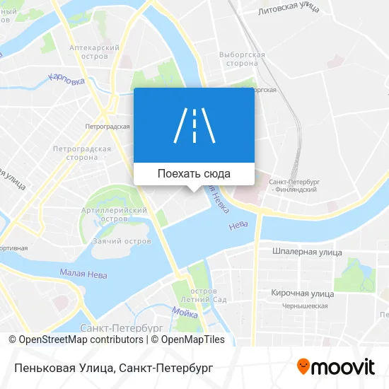 Карта Пеньковая Улица